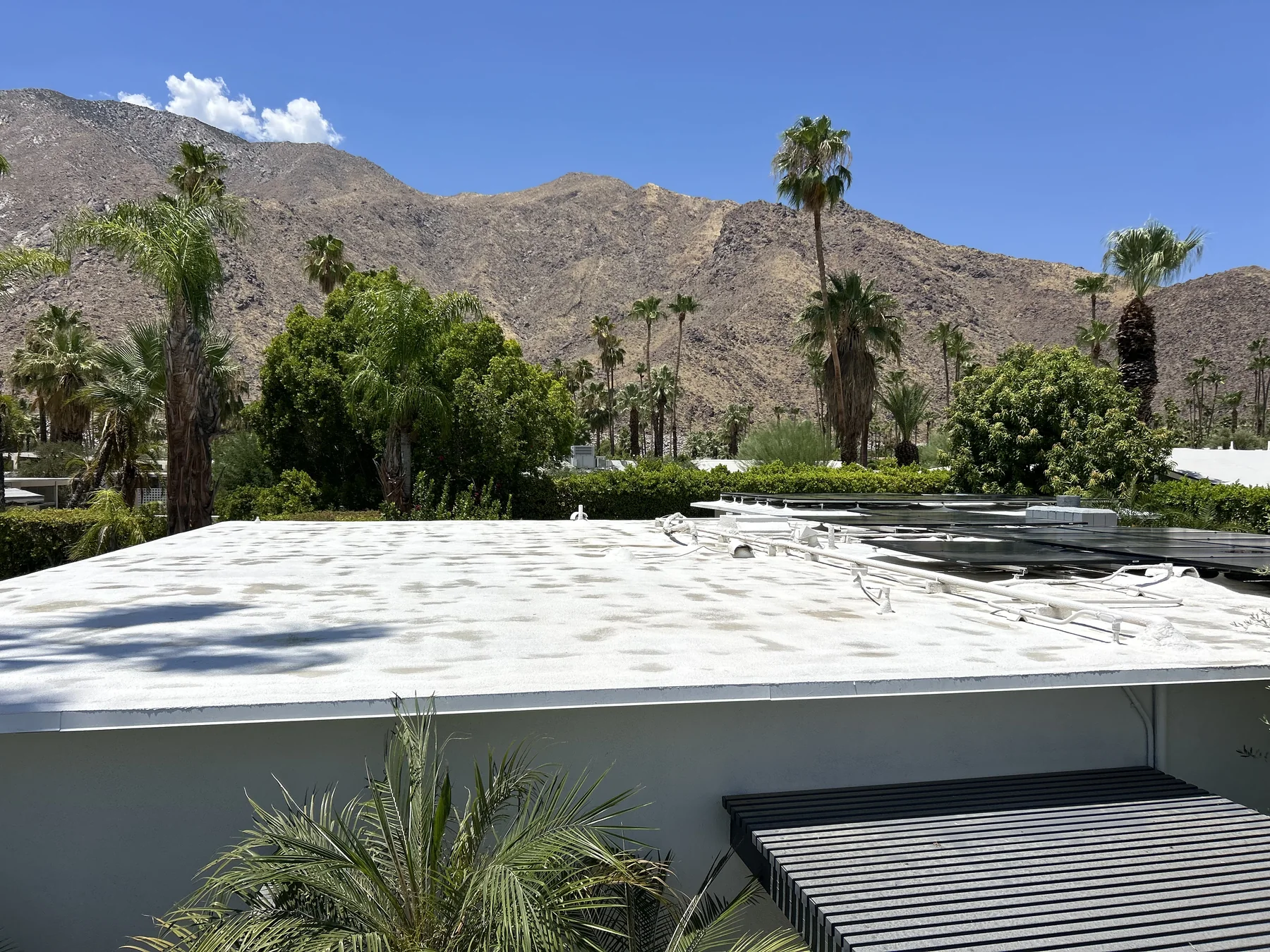 Finished roof surface after Glossy cleaning